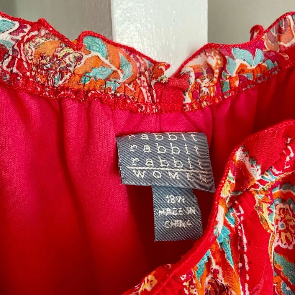 Rabbit Rabbit Rabbit Red Paisley Dress - Picture 2 of 6